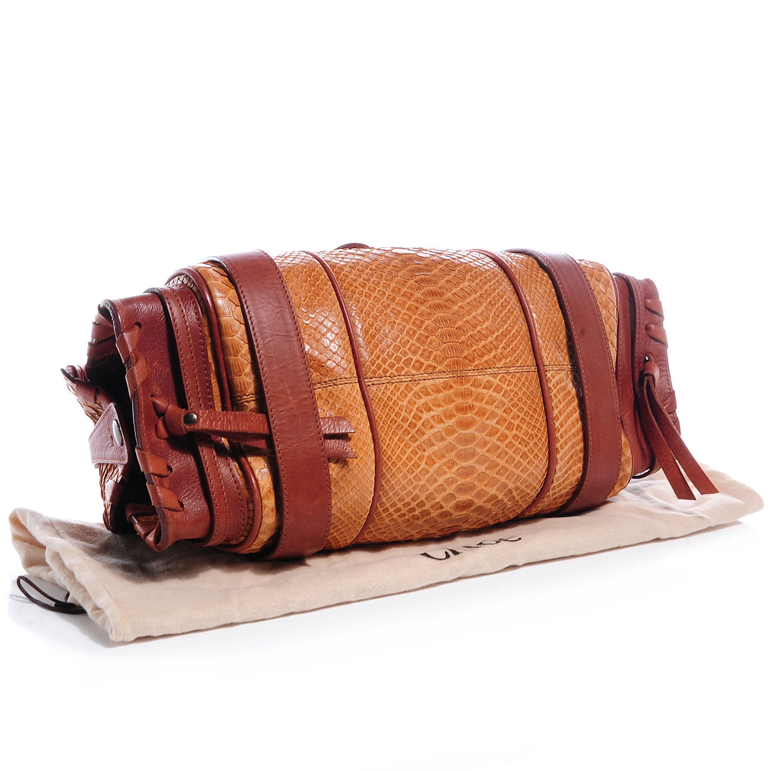 Chloe Python Silverado Shoulder Bag Orange 4 of 7