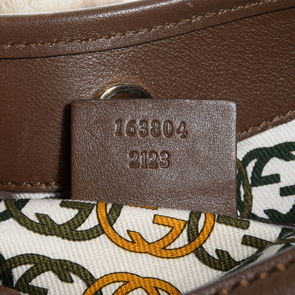 Gucci Rabbit Fur 85th Anniversary Horsebit Hobo Brown 7 of 8