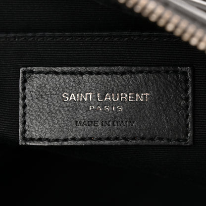 Saint Laurent Calfskin Matelasse Monogram Lou Camera Bag Storm 6 of 17