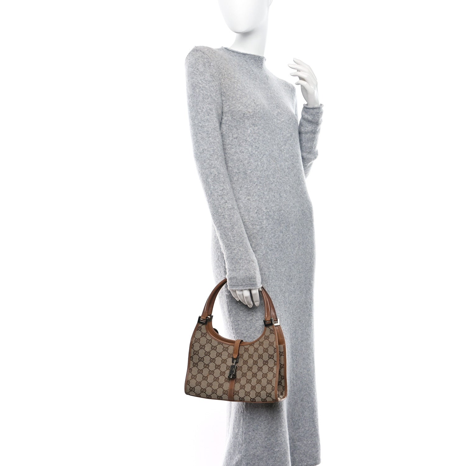 Gucci Monogram Small Bardot Bag Brown 2 of 14