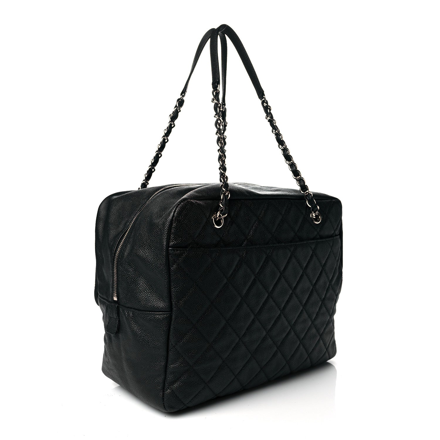 Chanel Caviar Quilted Travel Flap Tote Black 3 of 10