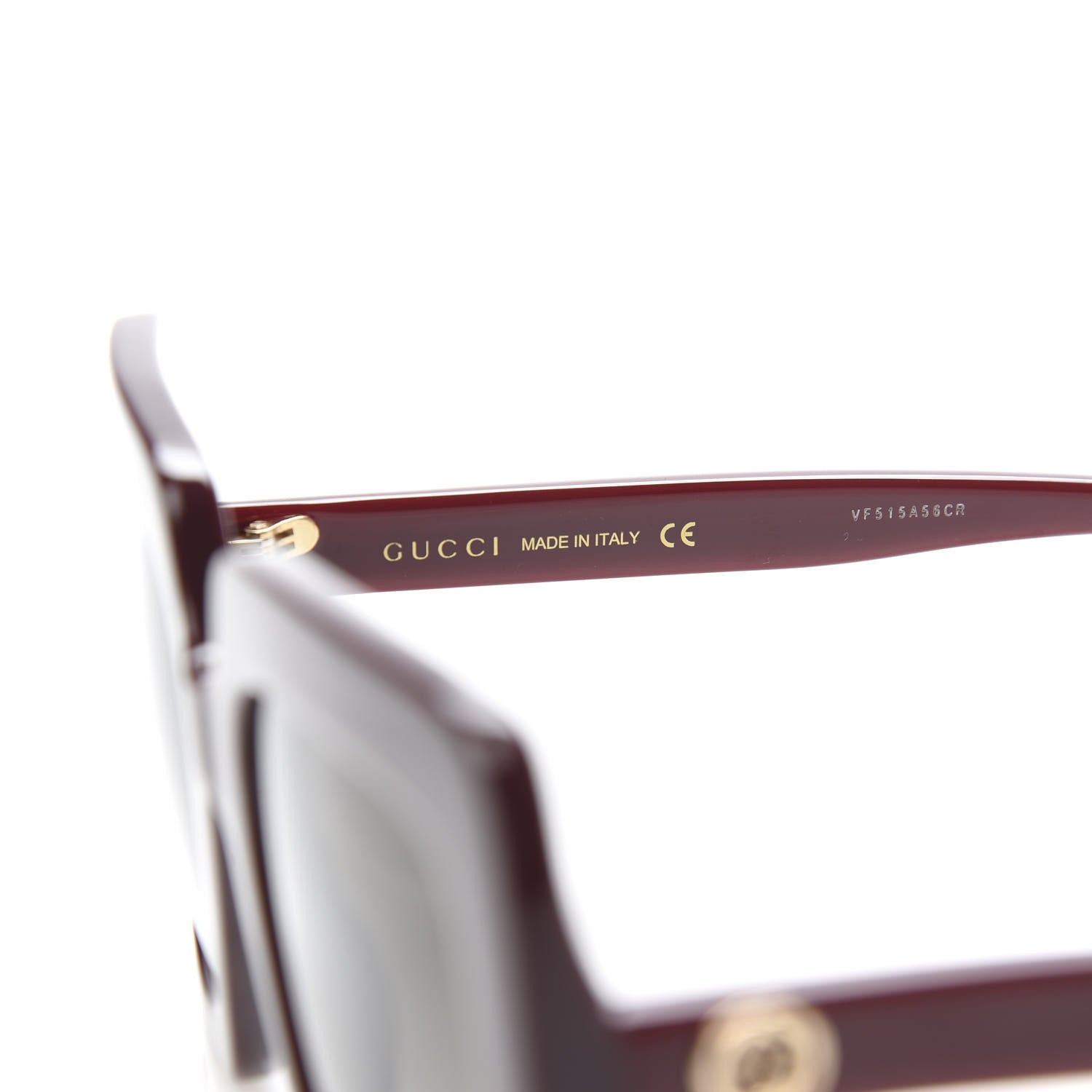 Gucci Acetate Oversize Sunglasses GG0328S Red 6 of 9