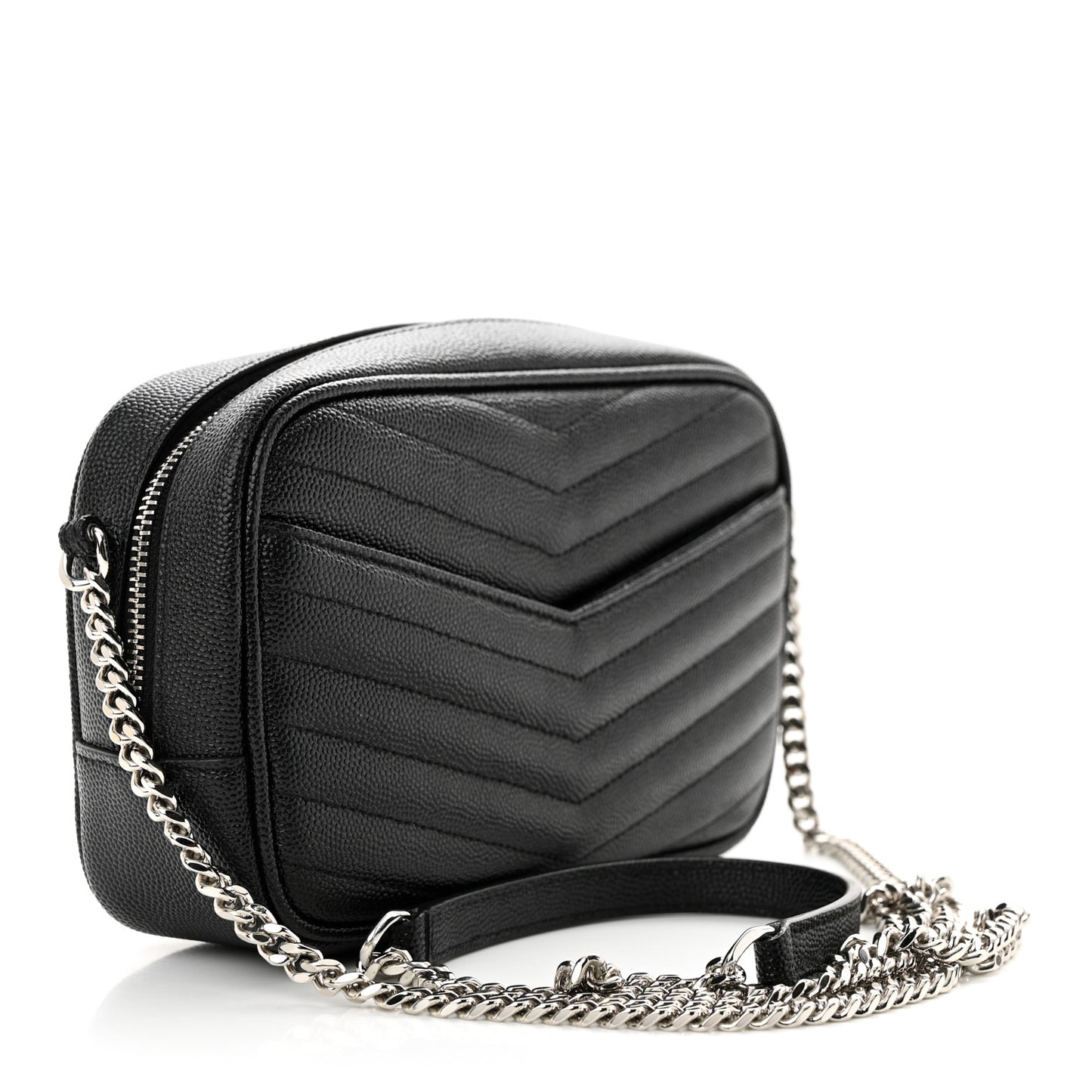 Grain De Poudre Matelasse Monogram Mini Lou Camera Bag Black