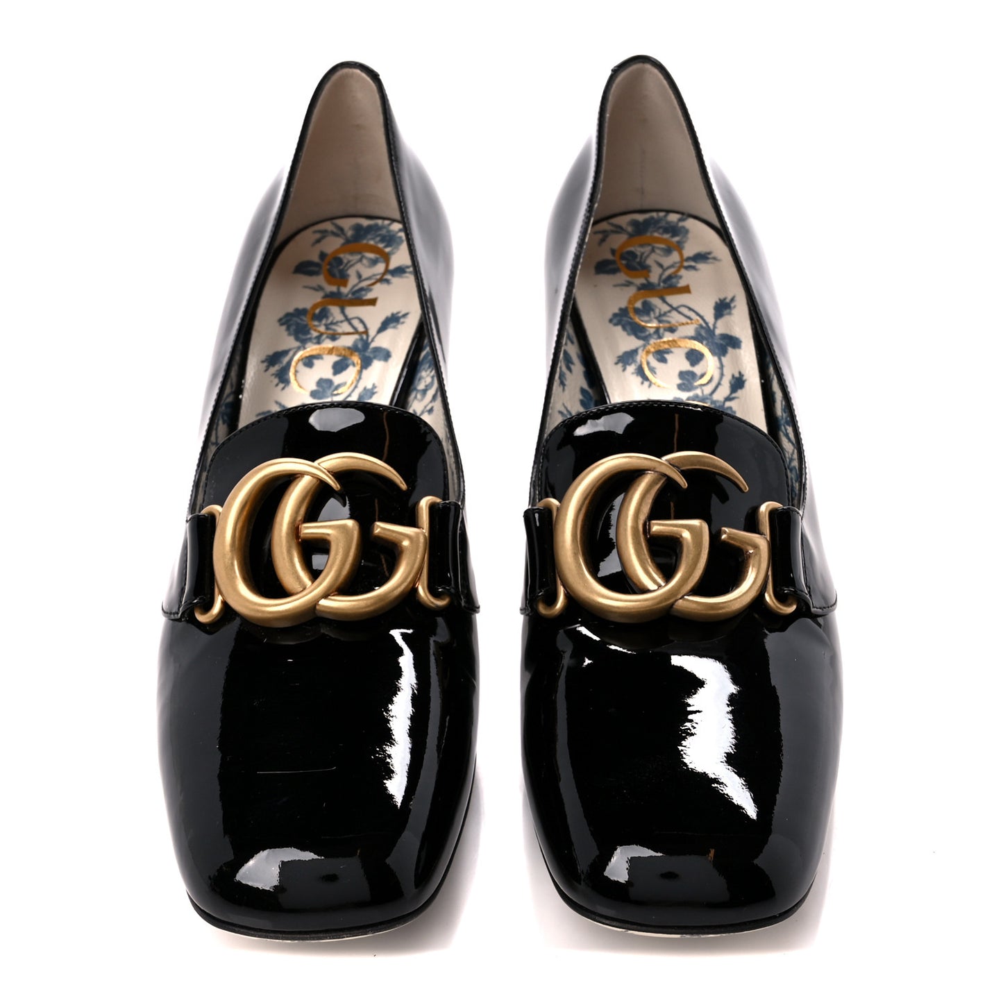 Vernice GG Victoire 55mm Loafer Pumps 39.5 Black