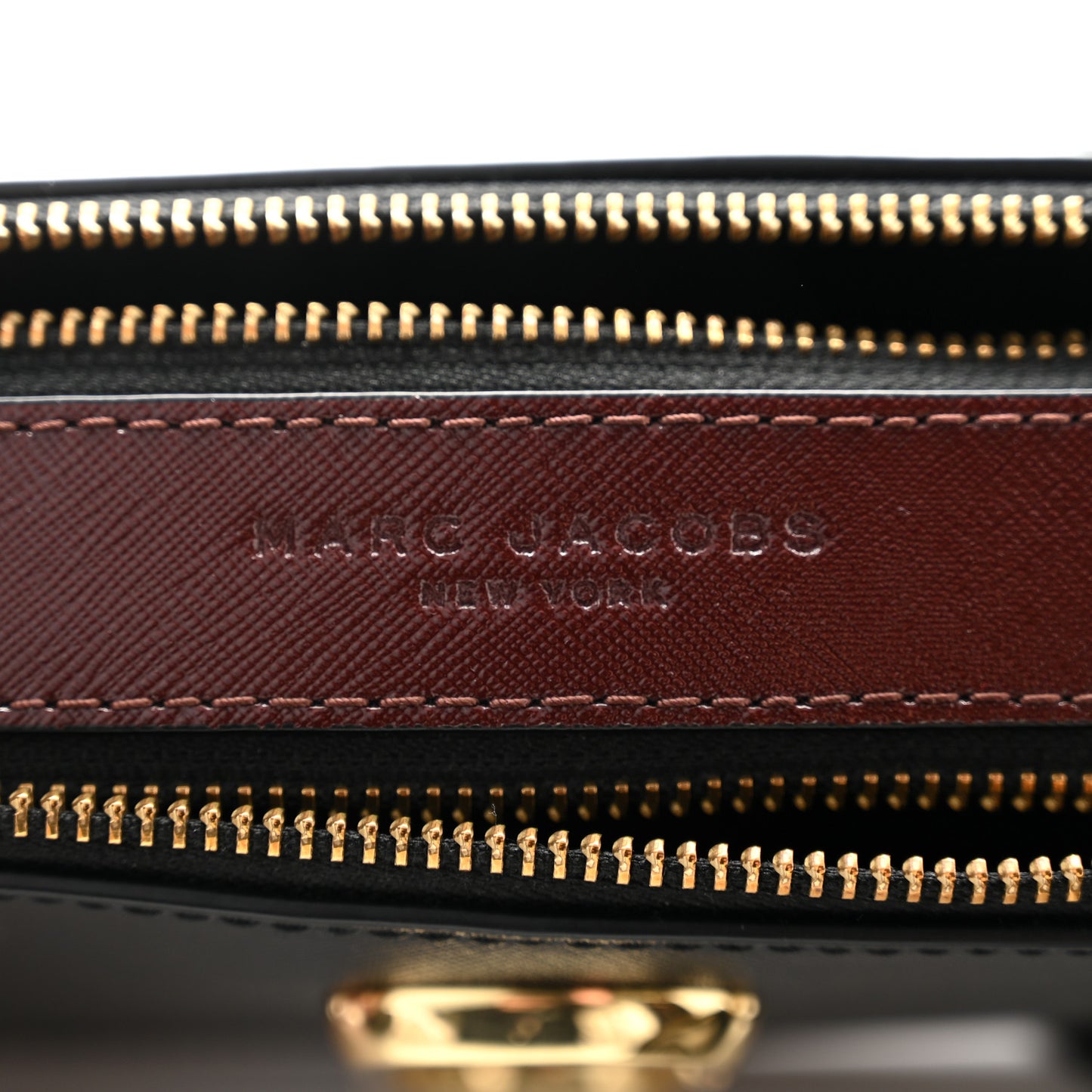 Saffiano Small Snapshot Camera Bag Black Multicolor