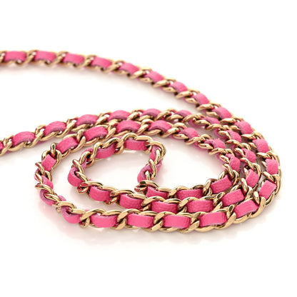 Chanel Caviar Quilted Wallet on Chain WOC Pink 12 of 12