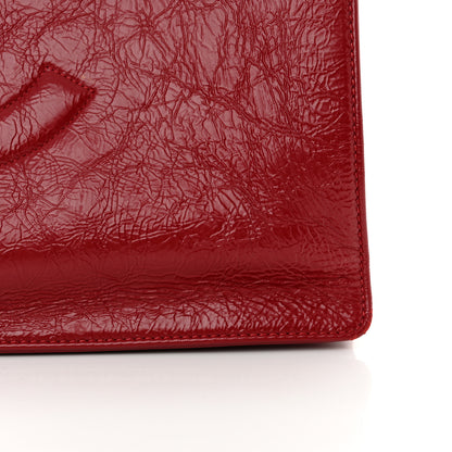 Chanel Shiny Aged Calfskin Shopping Bag Red 11 of 15