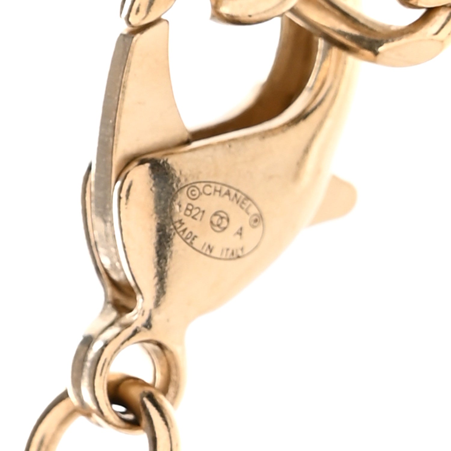 Chanel Crystal Chain CC Link Choker Gold Silver 4 of 6
