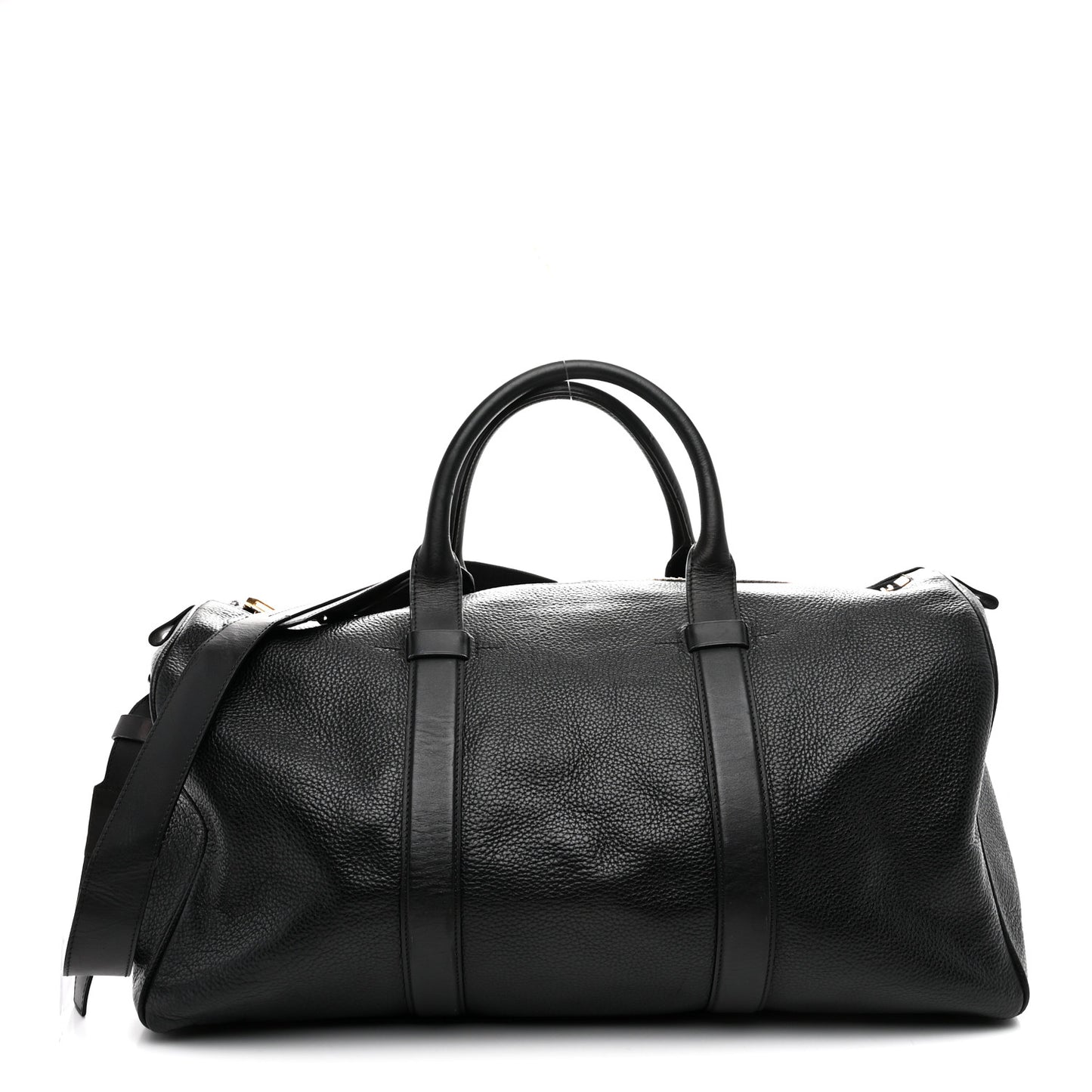 Calfskin Buckley Duffle Bag Black