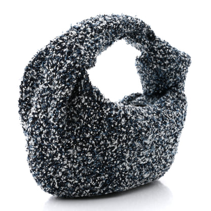 Bottega Veneta Denim Boucle Mini Jodie Indigo Silver 3 of 10