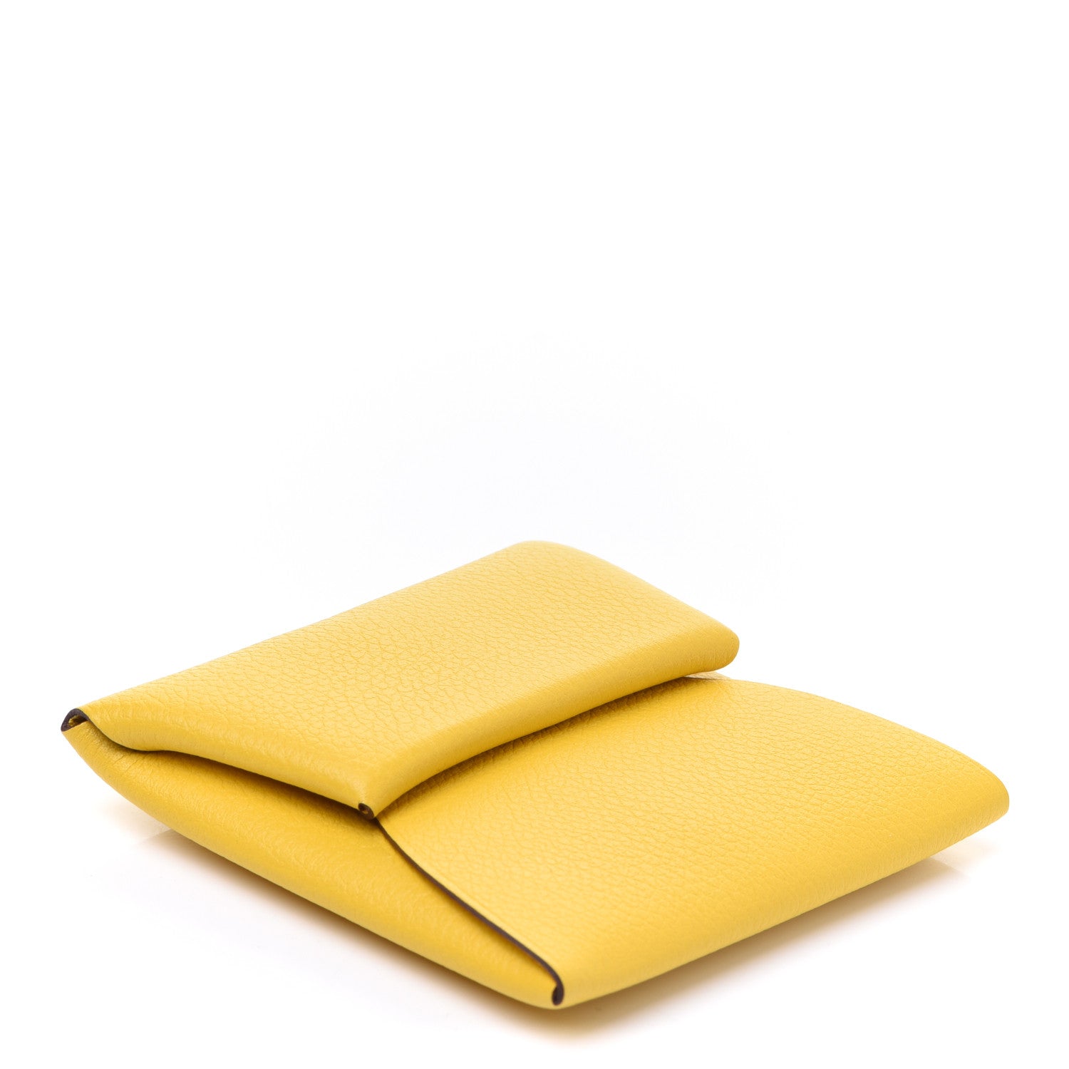 Hermes Evercolor Bastia Coin Purse Jaune De Naples 4 of 8