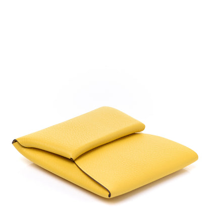 Hermes Evercolor Bastia Coin Purse Jaune De Naples 4 of 8