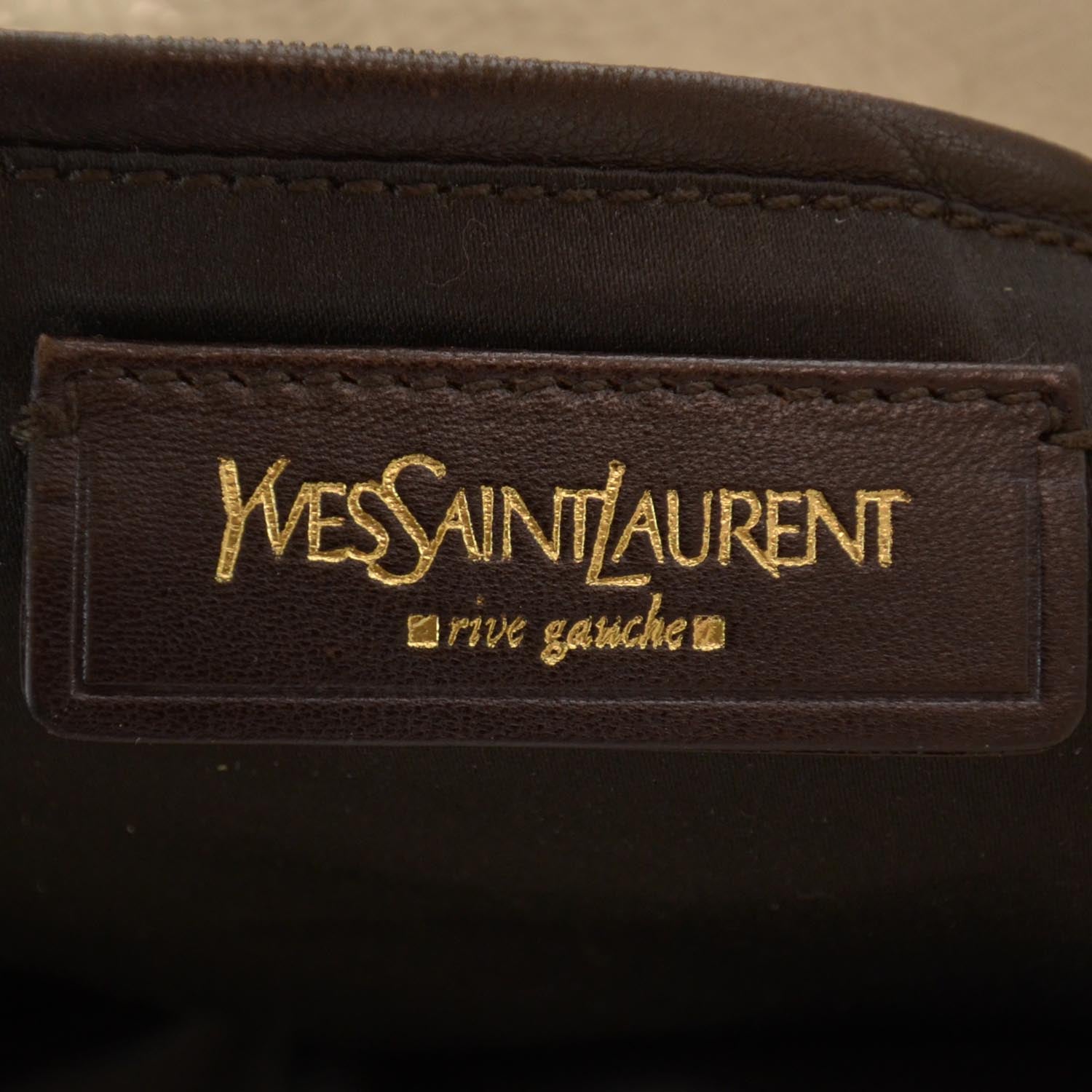 Saint Laurent Patent Tribute Tote Ivory 6 of 9
