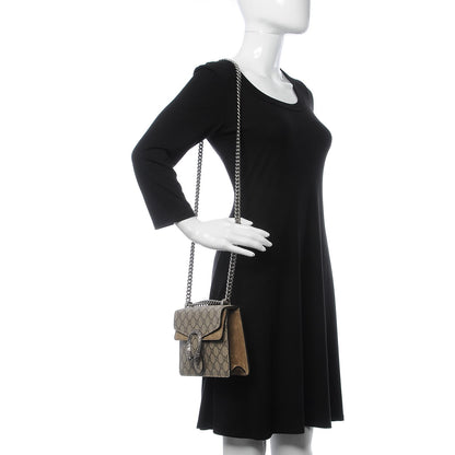 Gucci GG Supreme Monogram Mini Dionysus Shoulder Bag Taupe 2 of 7