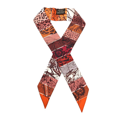 Hermes Silk Jungle Love Rainbow Twilly Brun Brique Fauve 1 of 3