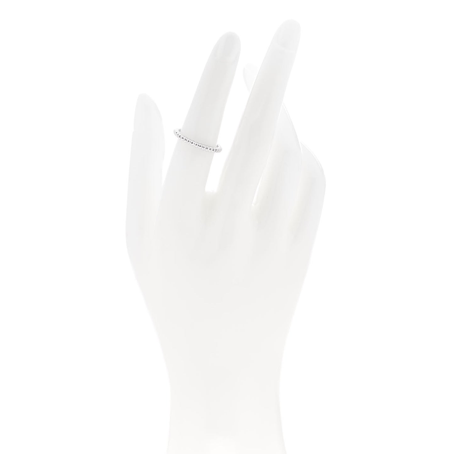 18K White Gold Small Perlee Ring 52 6