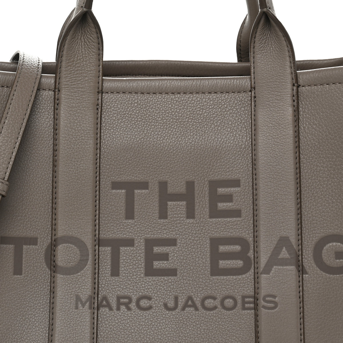Grained Calfskin Medium The Tote Bag Taupe