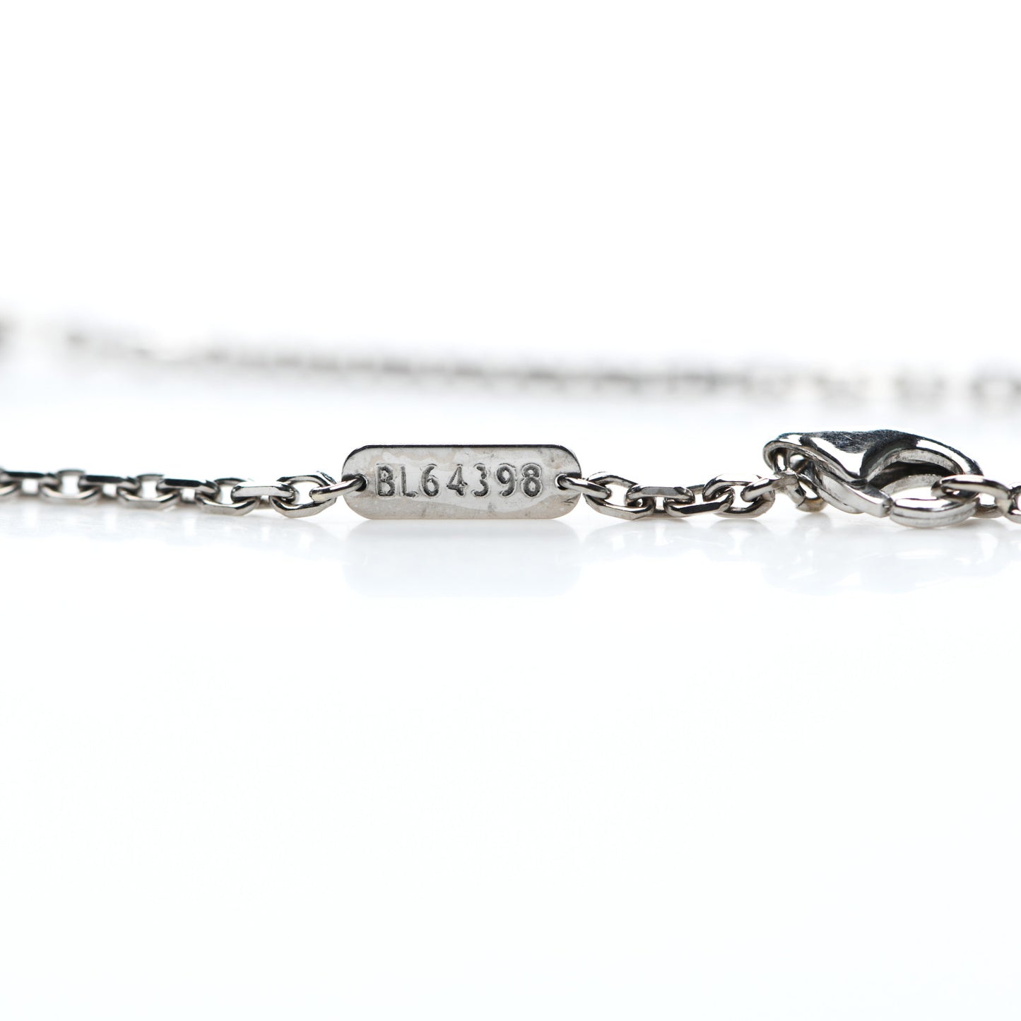 18K White Gold Turquoise Magic Alhambra Necklace