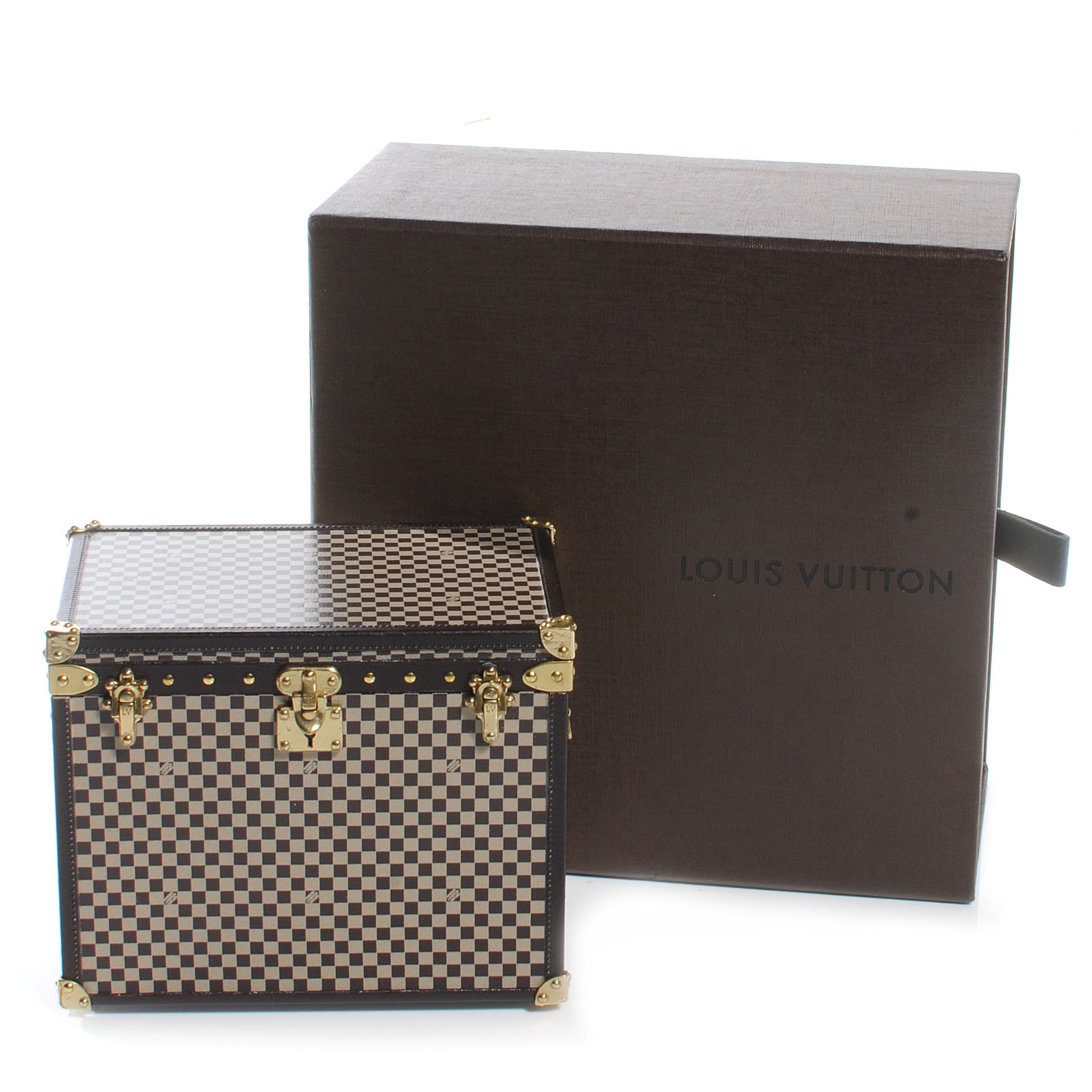 Louis Vuitton Damier 1895 Ladies Hat Trunk Mini Malle Chapeaux Jewelry Box VIP 3 of 6