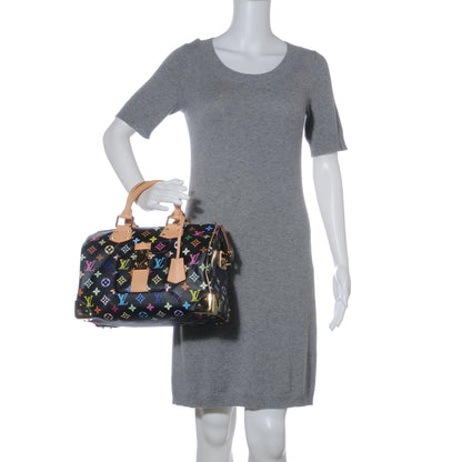 Louis Vuitton Monogram Multicolor Speedy 30 Black 2 of 7