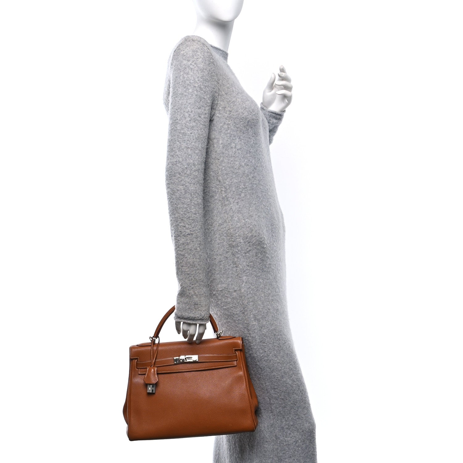 Hermes Courchevel Kelly Retourne 32 Gold 2 of 12