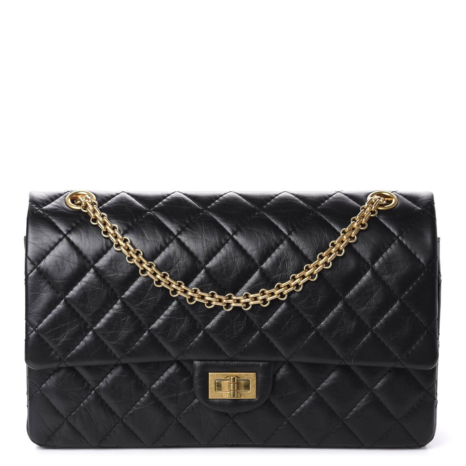 Chanel Aged Calfskin Quilted 2.55 Reissue 226 Flap Black 1 of 11