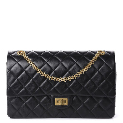 Chanel Aged Calfskin Quilted 2.55 Reissue 226 Flap Black 1 of 11
