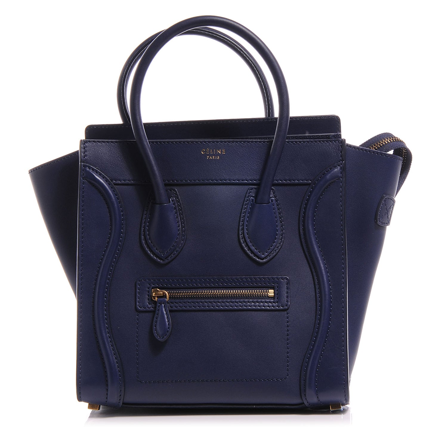 Palmelato Leather Micro Luggage Deepsea