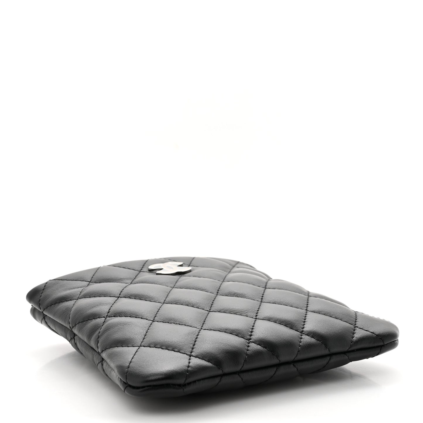Lambskin Quilted Crossbody Bag Black