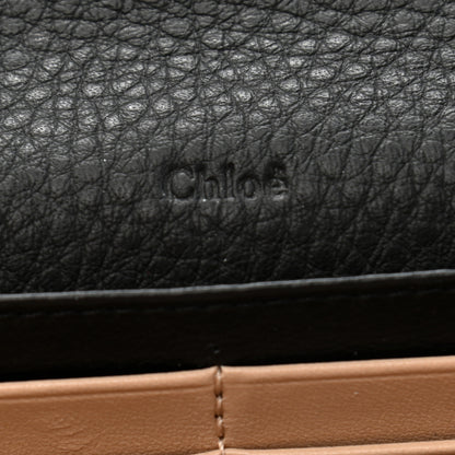 Chloe Grained Calfskin Alphabet Long Wallet Black 6 of 7