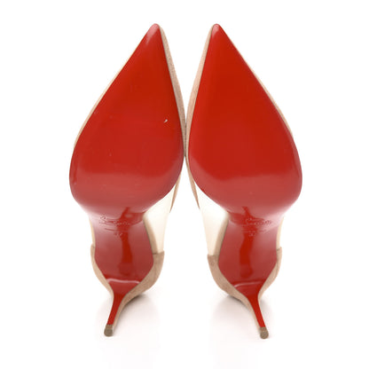 Christian Louboutin Veau Velours Rete Galativi 85 Pumps 37 Courtisane 5 of 8
