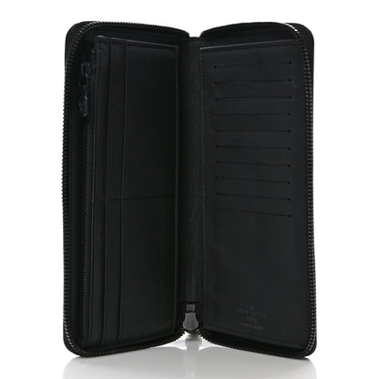 Louis Vuitton Calfskin Monogram Shadow Vertical Zippy Wallet Black 5 of 6