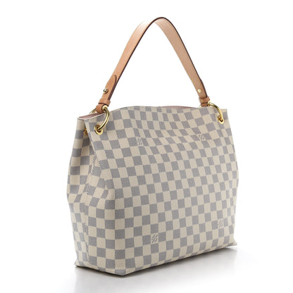 Louis Vuitton Damier Azur Graceful PM Rose Ballerine 2 of 11