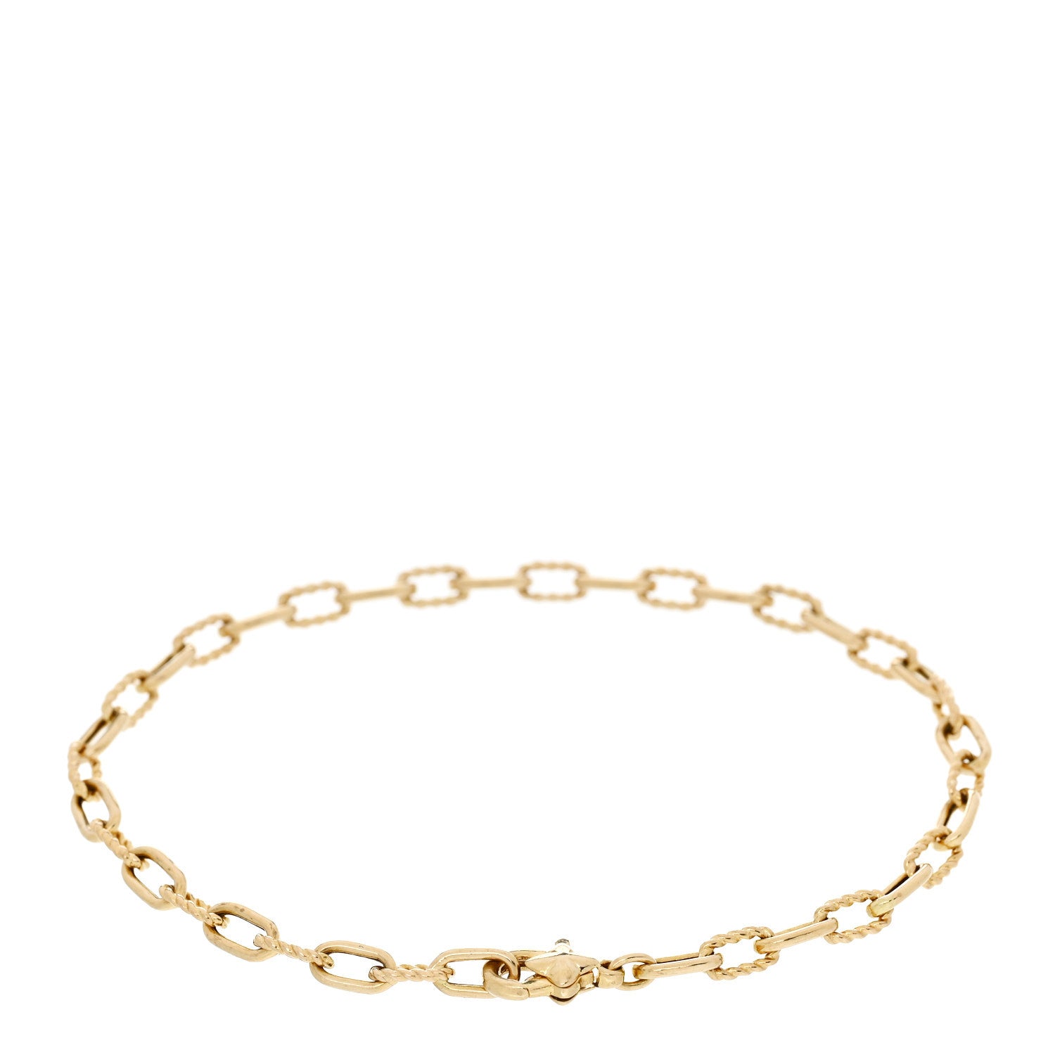 David Yurman 18K Yellow Gold Madison 3mm Classic Chain Bracelet 2 of 3