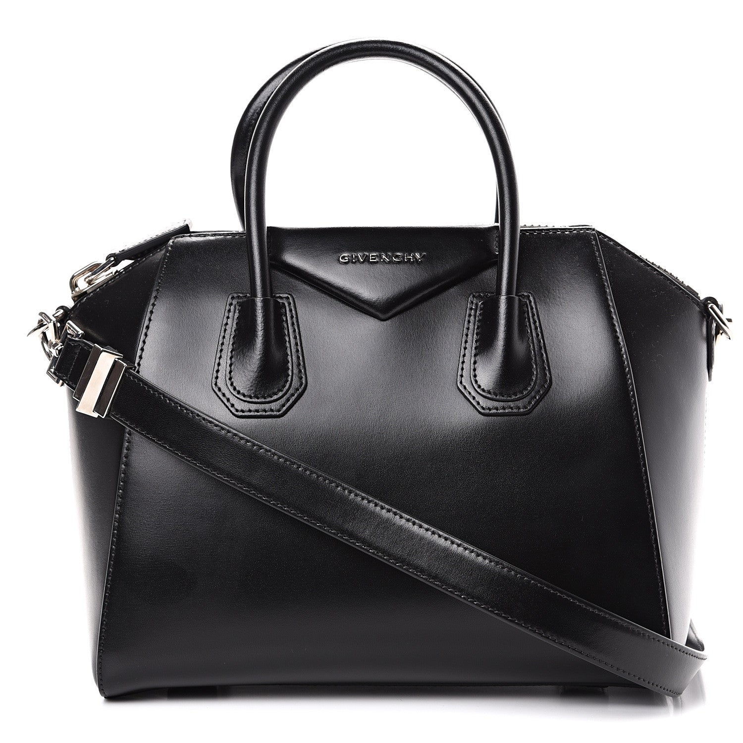 Givenchy Shiny Lord Calfskin Small Antigona Black 1 of 9