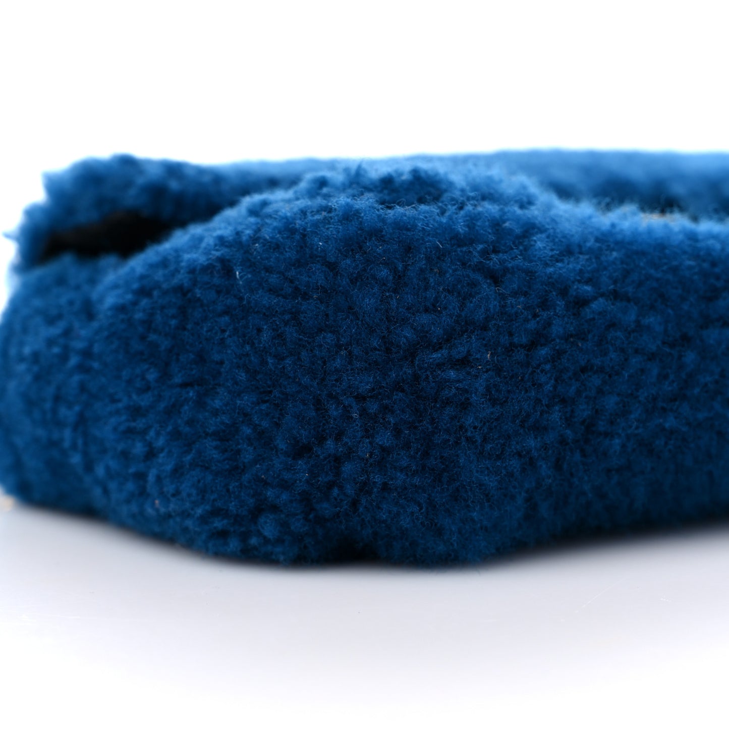 Shearling Nappa Mini Be Baguette Shoulder Bag Blue Black