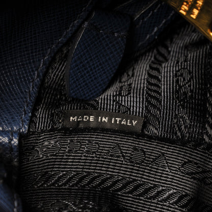Prada Saffiano Medium Galleria Double Zip Tote Bluette 6 of 12