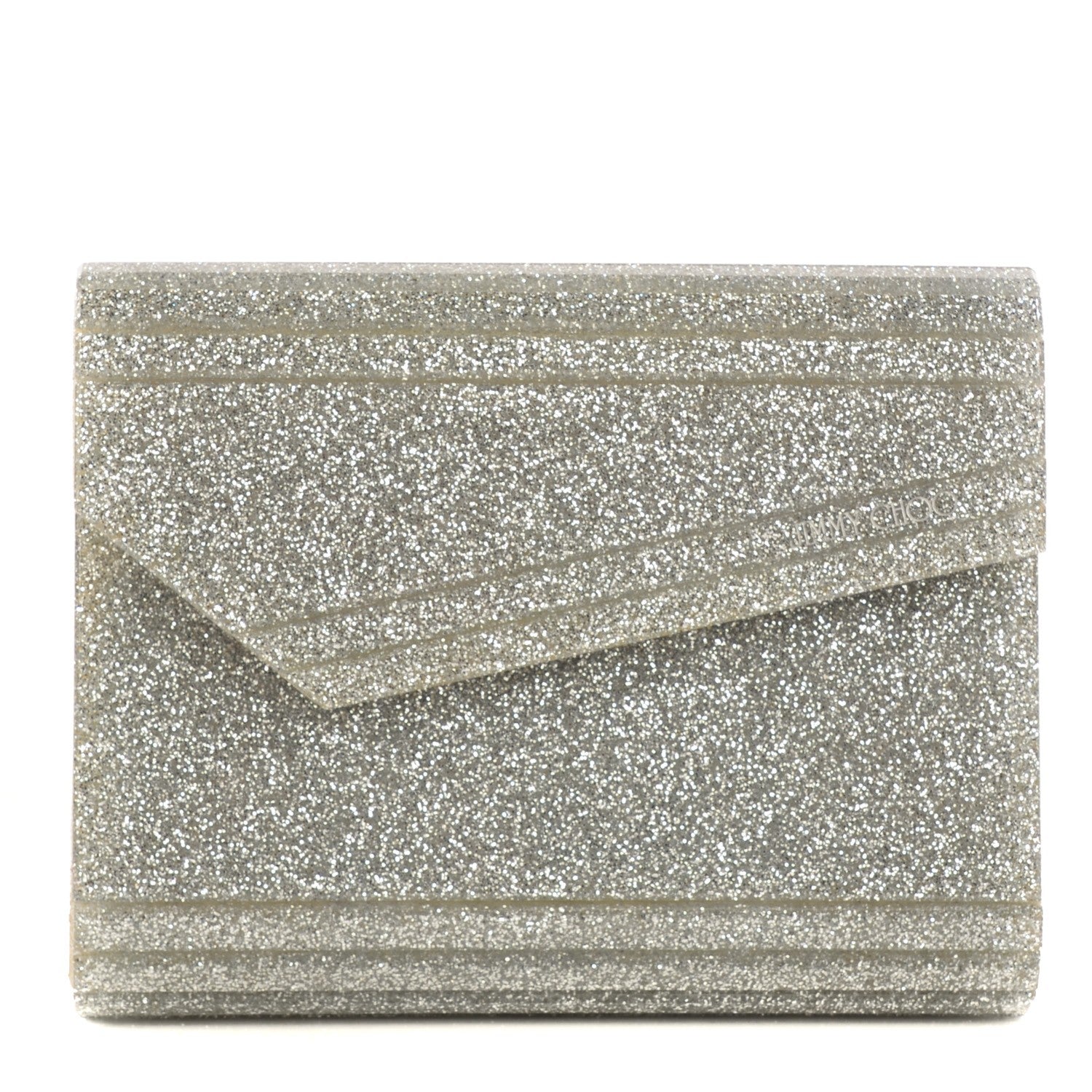Jimmy Choo Acrylic Glitter Candy Clutch Champagne 1 of 7