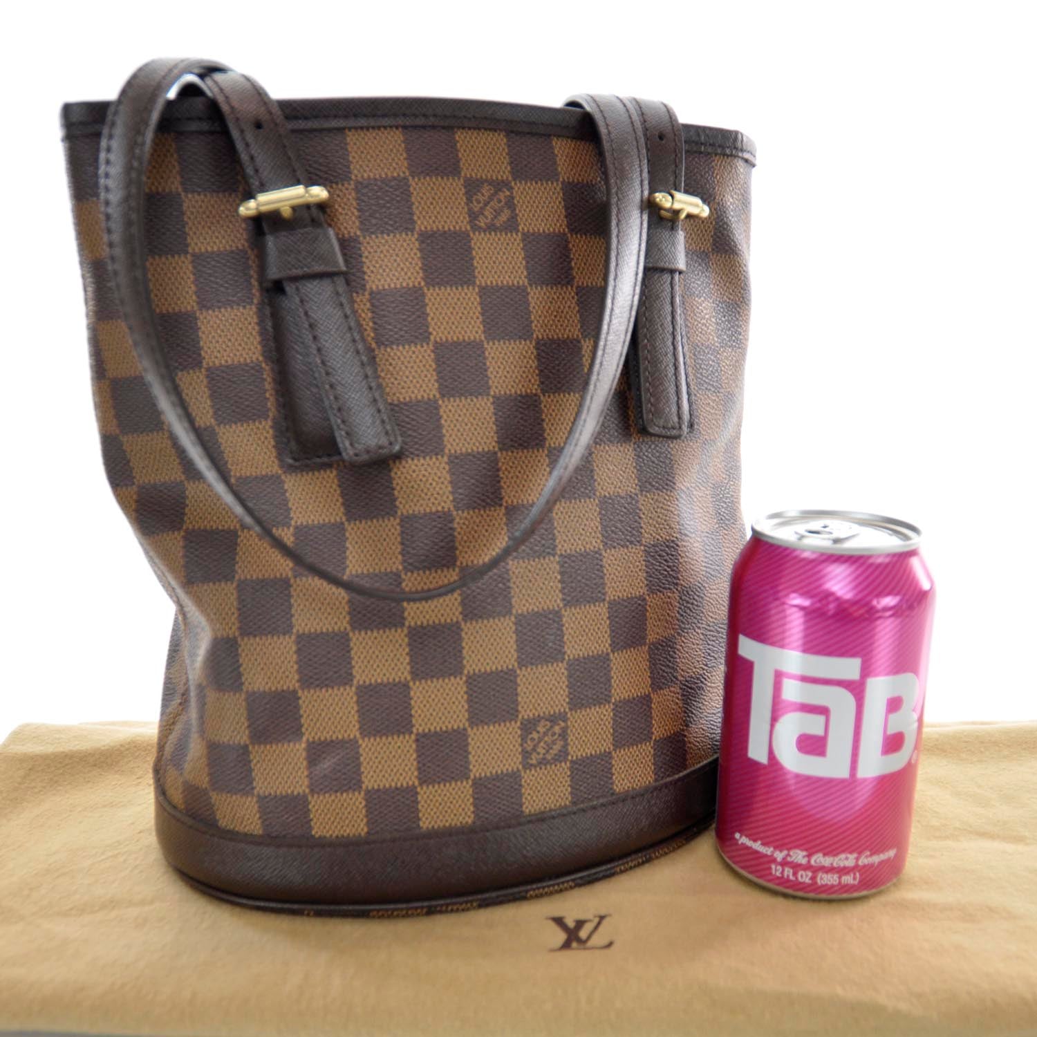 Louis Vuitton Damier Ebene Marais Bucket 23 3 of 8