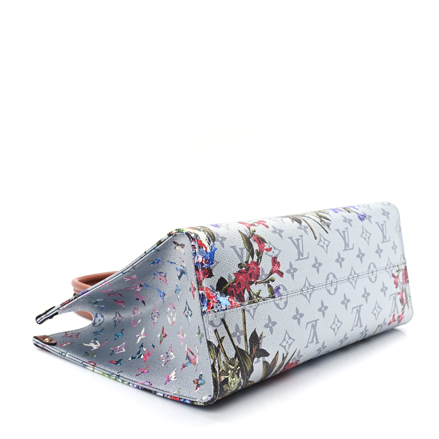 Louis Vuitton Metallic Monogram LV Garden OnTheGo MM Silver 4 of 9
