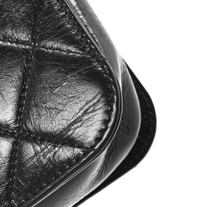 Chanel Glazed Calfskin Quilted Medium Perfect Edge Flap Black 15 of 15