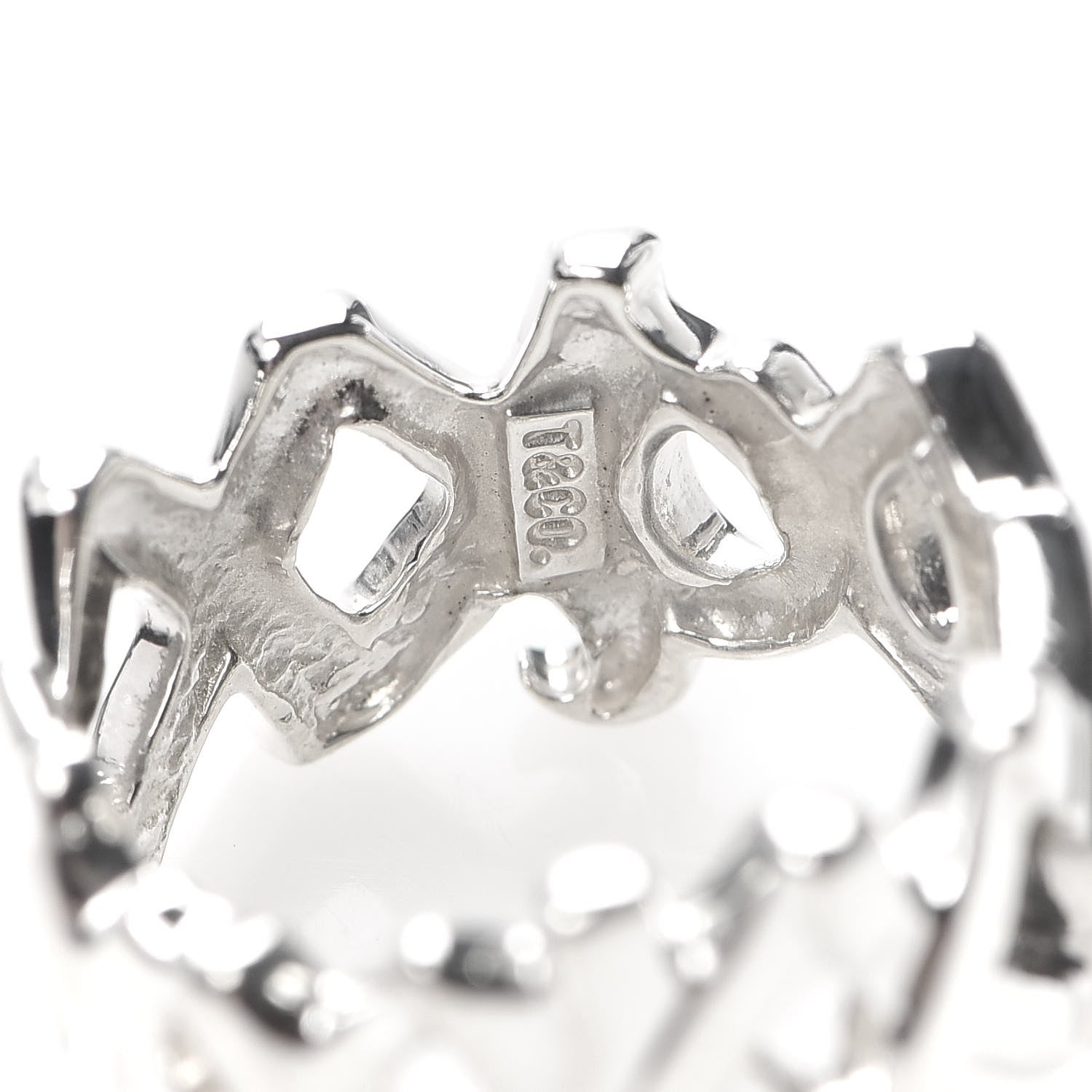 Tiffany Sterling Silver Paloma Picasso Love Kisses Ring 52 6 5 of 5
