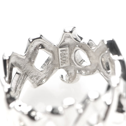 Tiffany Sterling Silver Paloma Picasso Love Kisses Ring 52 6 5 of 5