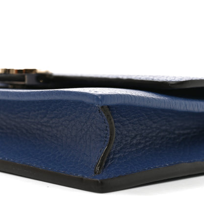 Gucci Dollar Calfskin Interlocking G Chain Wallet Caspian 10 of 11