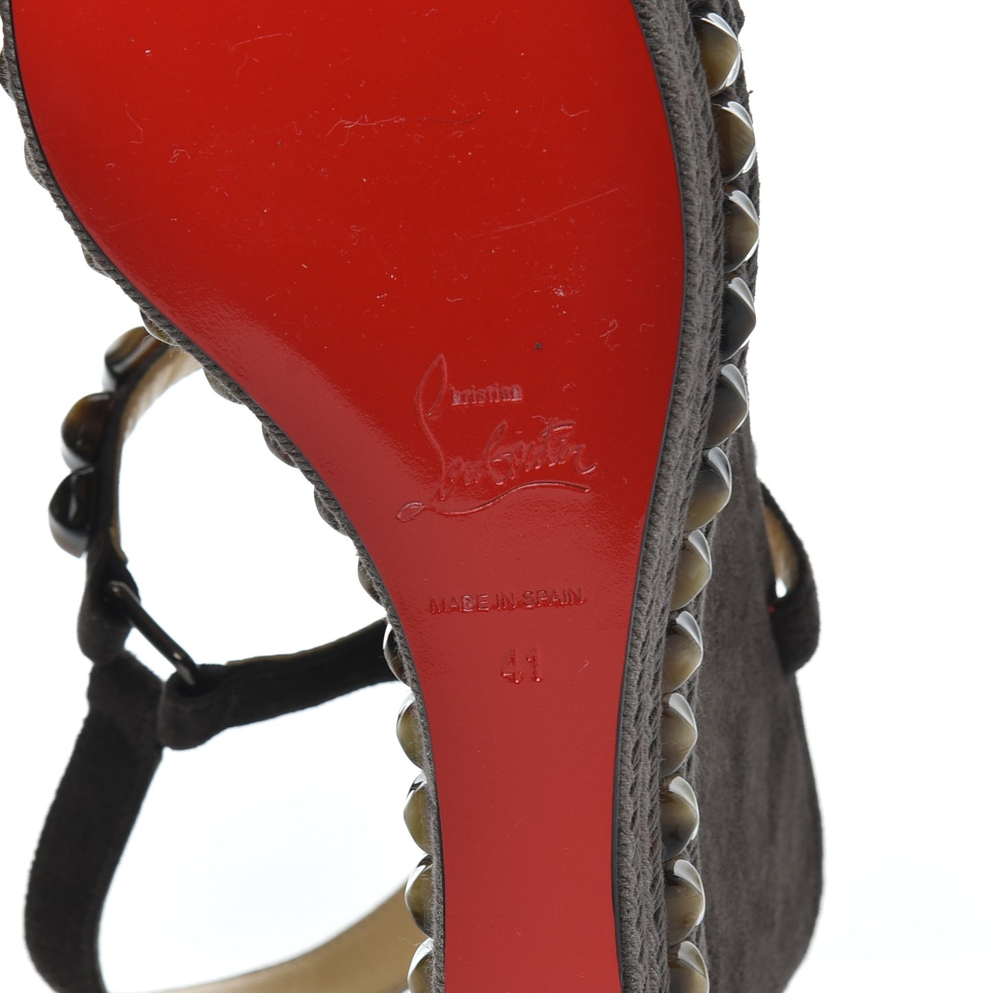 Suede Pyraclou 120 Wedge Sandals 41 Testa