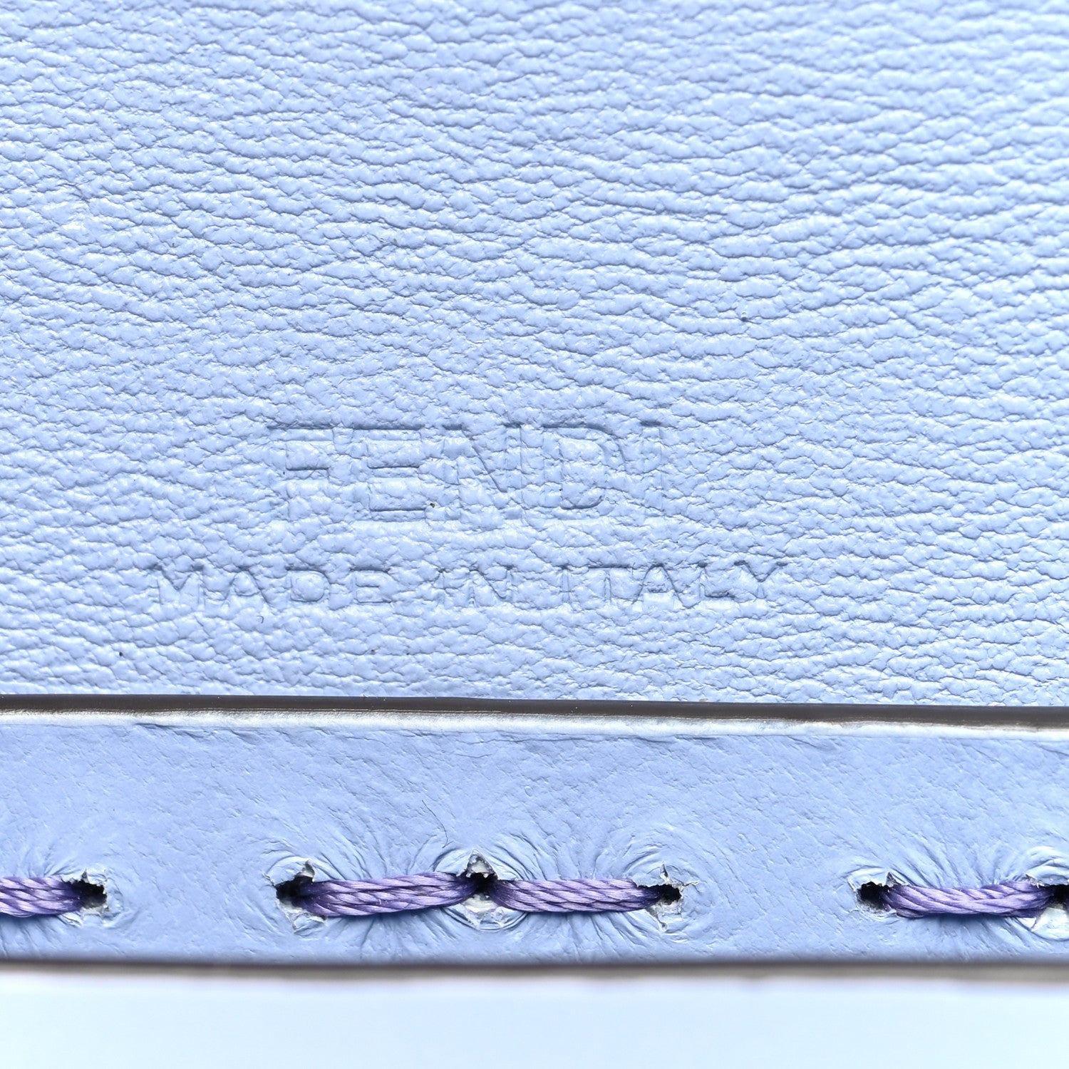Fendi Vitello King Logo Pico Baguette Strap Airpods Pro Case Azzurro Baby 6 of 9