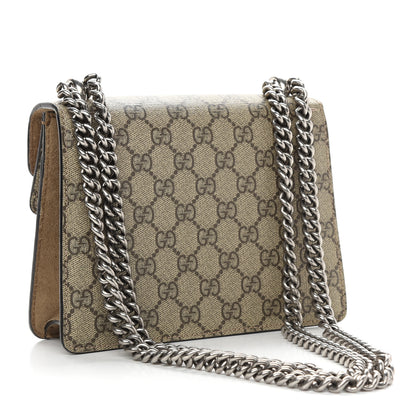 Gucci GG Supreme Monogram Mini Dionysus Shoulder Bag Taupe 3 of 11