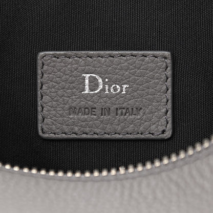 Christian Dior HOMME Grained Calfskin Mens Roller Pouch Grey 5 of 8