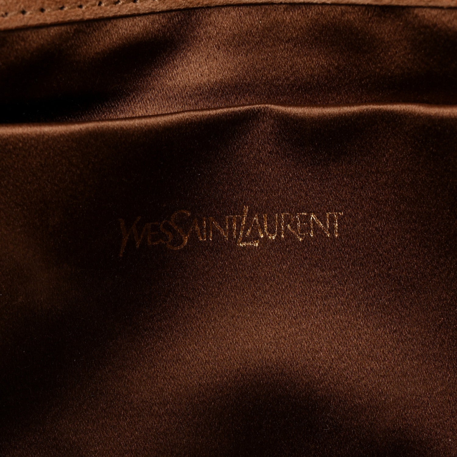 Saint Laurent Metallic Crackled Calfskin Large Belle De Jour Clutch Gold 6 of 7