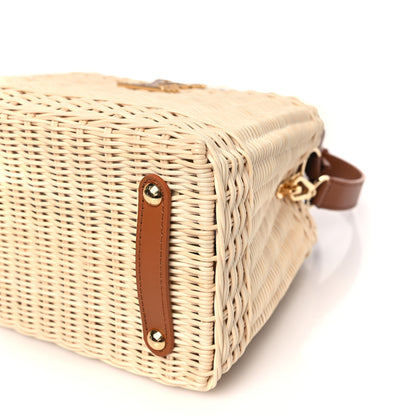 Louis Vuitton Rattan Calfskin Capucines BB Tan 9 of 10